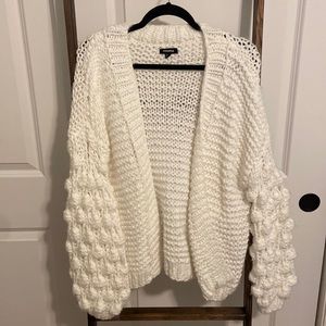 Oversized Cream Cardigan